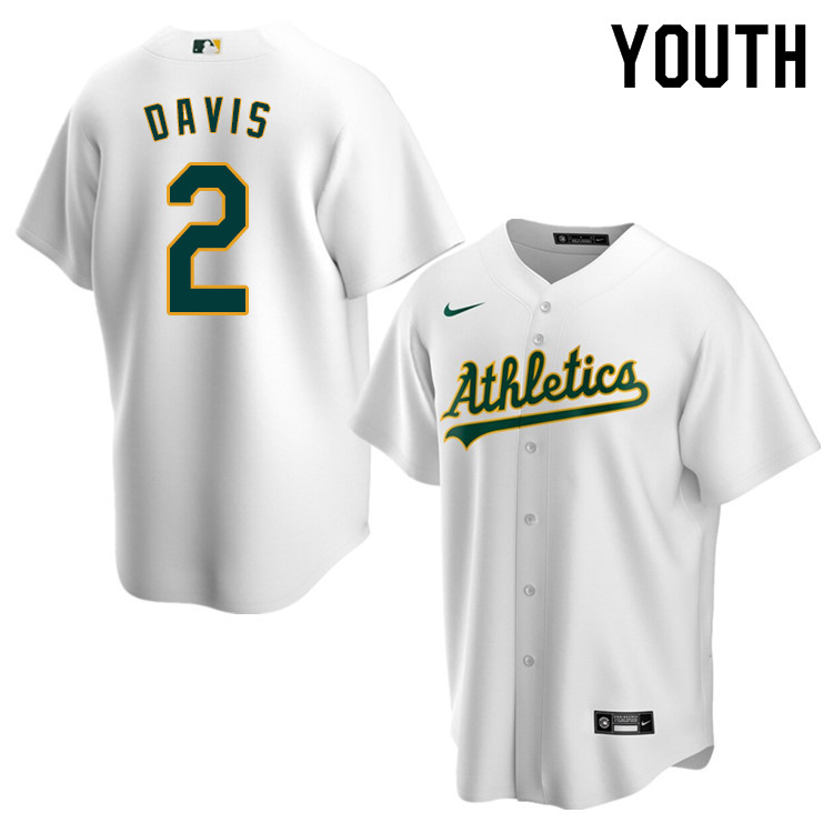 Nike Youth #2 Khris Davis Oakland Athletics Baseball Jerseys Sale-White